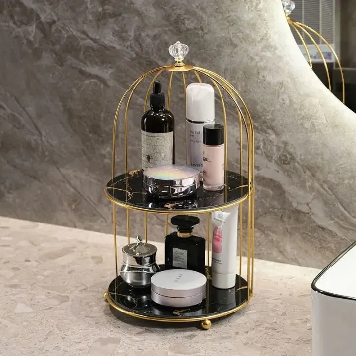 Double Layer Cosmetic Storage Cage – Makeup Organizer Box