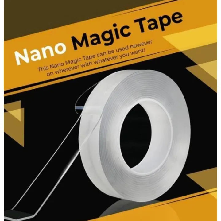 Multipurpose Double-Sided Nano Tape – Strong Washable & Reusable Adhesive