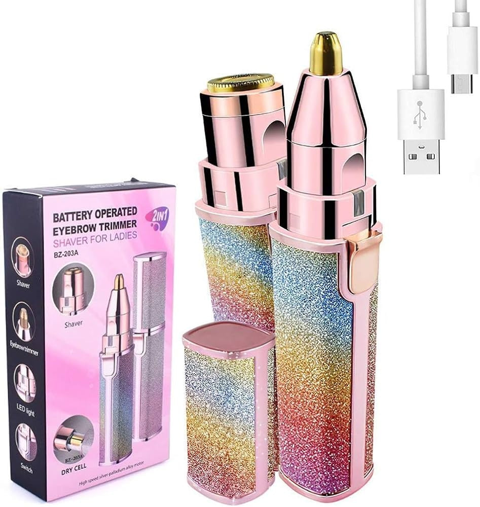 Chargeable Flawless 2-in-1 Eyebrow & Facial Hair Remover β Painless Device