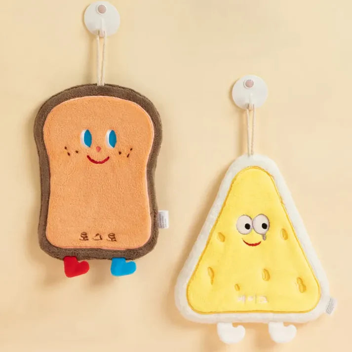 Kids Cartoon Hand Towel – Soft Microfiber Hanging Towel for Bathroom & Kitchen