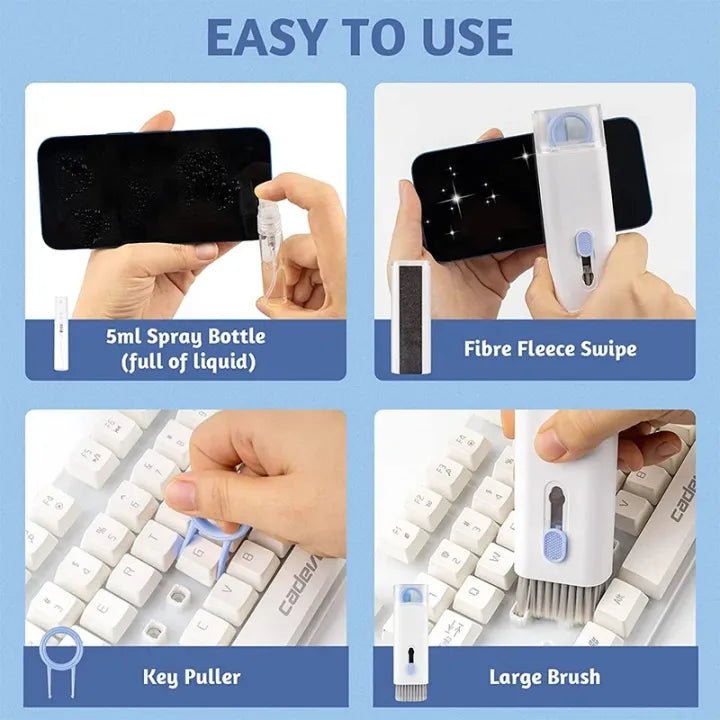 7-in-1 Keyboard Cleaning Brush Kit – Laptop, PC & Electronics Cleaner
