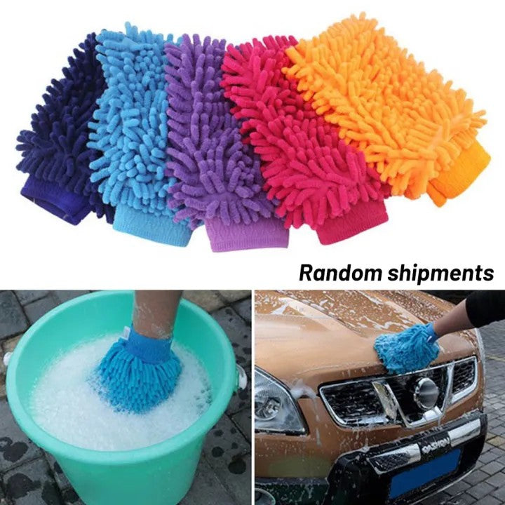 Microfiber Car Wash Gloves – Car Care Cleaning Mitt