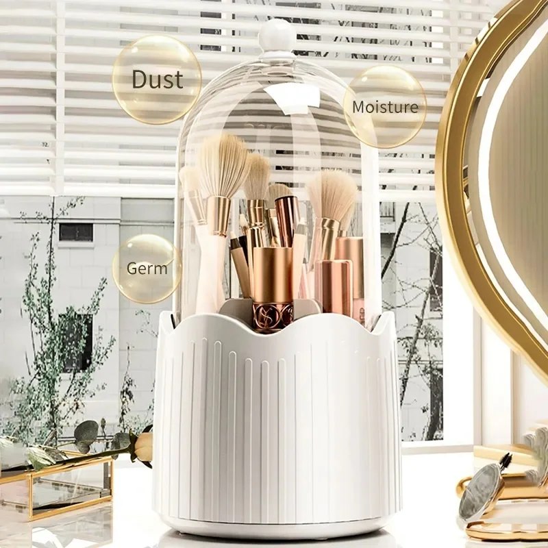 New 360° Rotating Makeup Brush Holder