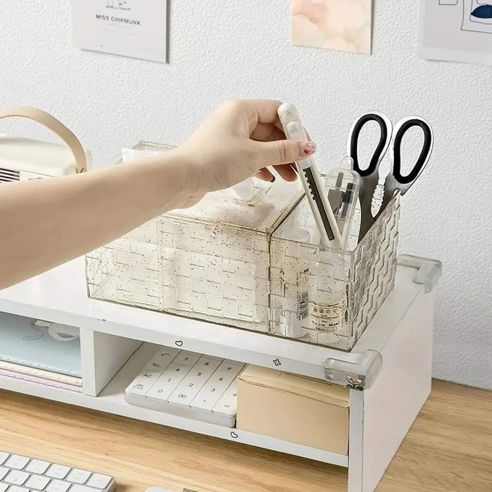 Luxury Acrylic Tissue Box With Holder