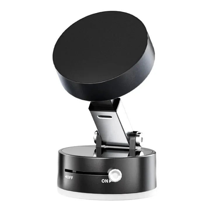 Vacuum Suction Magnetic Mobile Holder | Adjustable Foldable Car Phone Mount | Strong Dashboard & Home Phone Stand