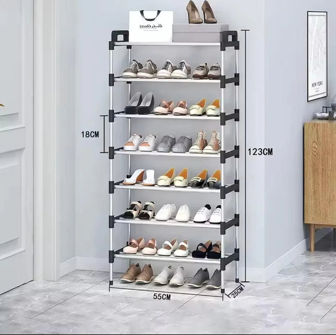 Easy Assemble Shoes Shelf (5 and 6 Layers)