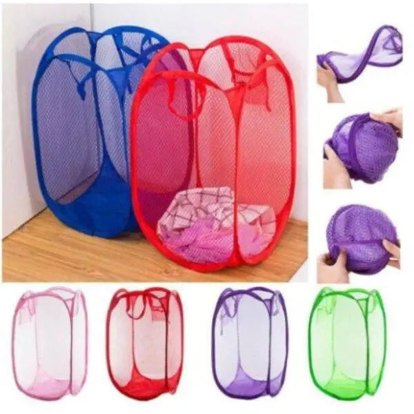 Laundry Net Basket – Collapsible & Portable Laundry Organizer