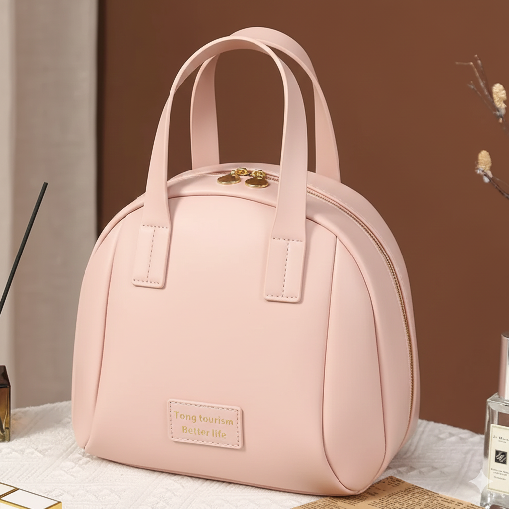 Portable Cosmetic Handbag | Shell-Design Makeup Storage Pouch