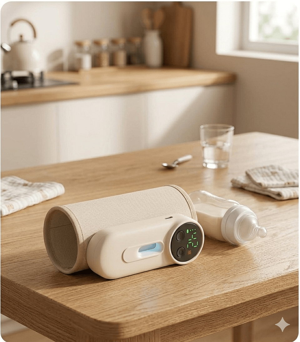 Smart Portable Baby Bottle Warmer – Fast & Safe Milk Heating