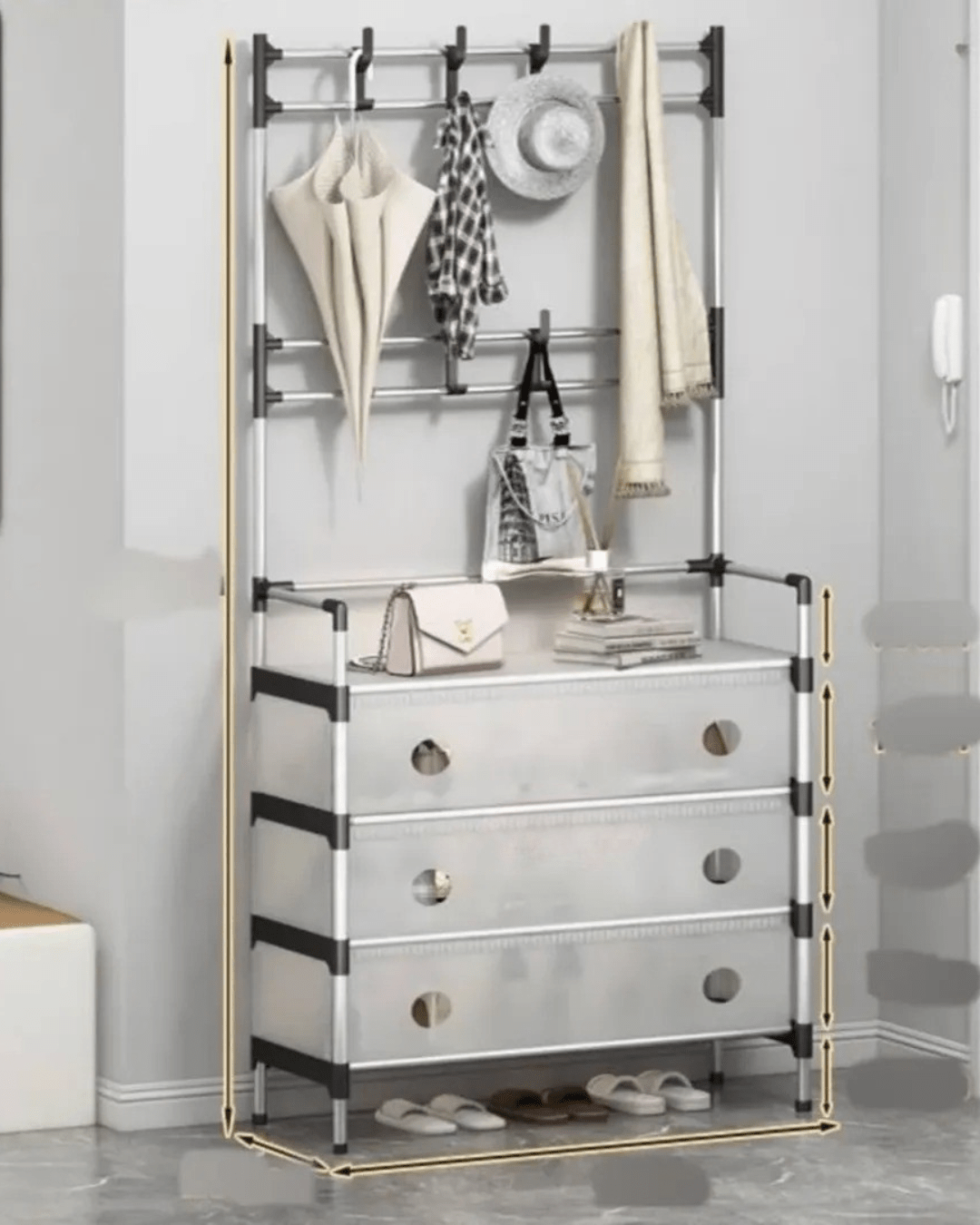 Shoe Rack Organizer and Clothes hanger