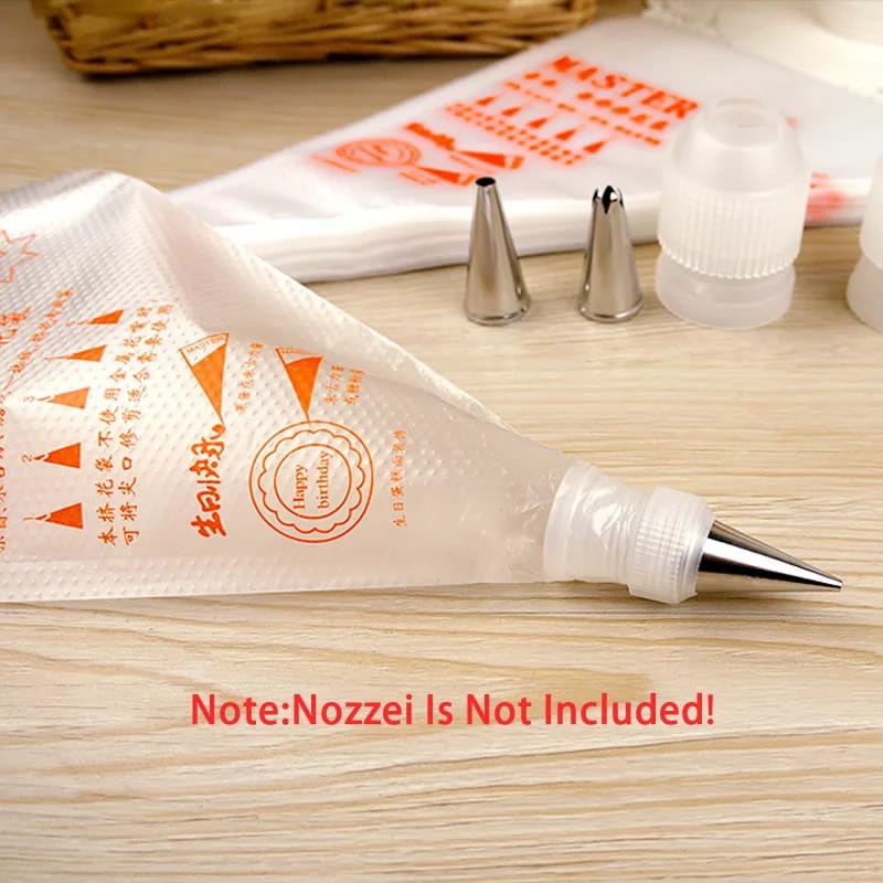 Disposable Cake Piping Bags (Pack of 25) – Flexible Icing & Decorating Bags