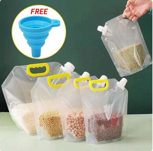 Moisture-Proof Sealed Transparent Food Grade Pouch – Reusable & Eco-Friendly