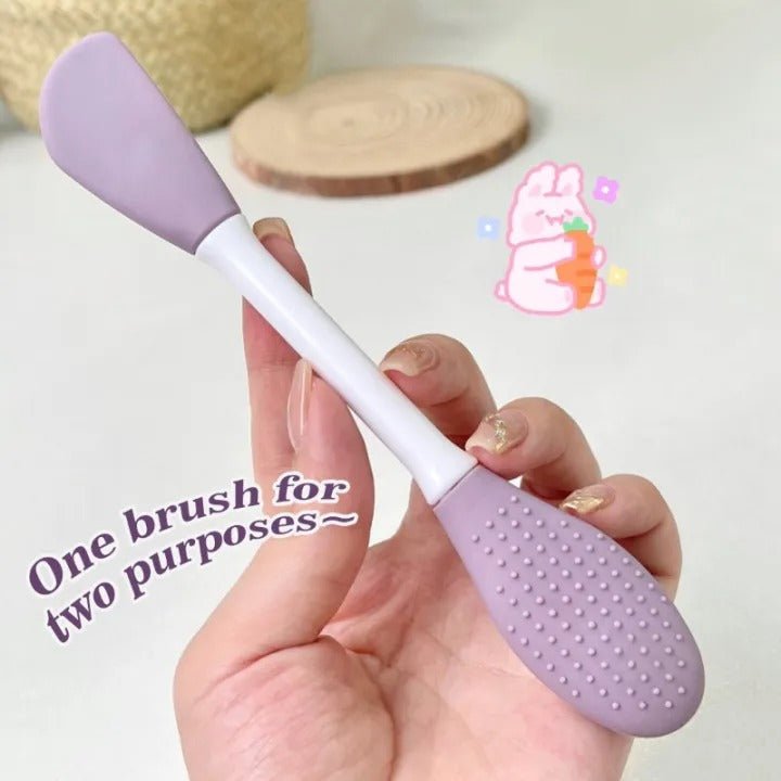Silicone Double Head Mask Brush – Facial Mask Applicator Tool