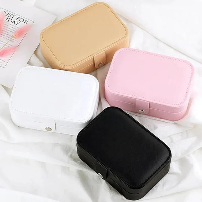 Medium-Sized Leather Jewelry Organizer – Elegant Storage Box for Accessories