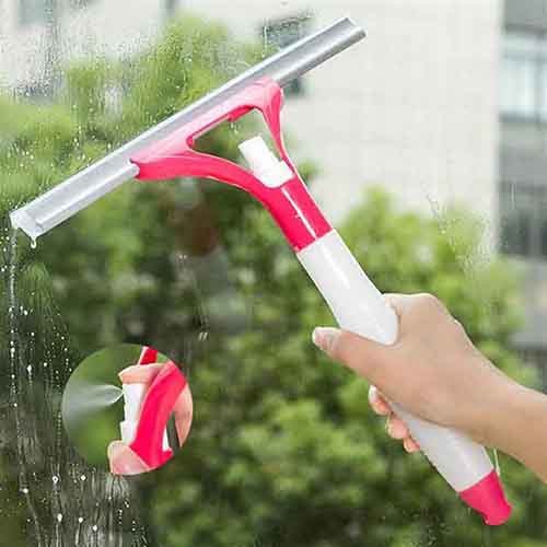 Shower Spray Glass Wiper – 2-in-1 Spray & Squeegee Cleaner for Windows & Tiles