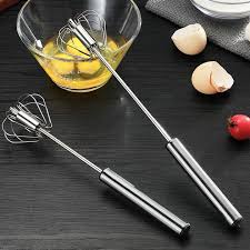 Egg Beater Stainless Steel Manual Hand Mixer – Kitchen Essential