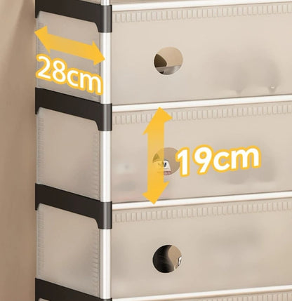 Multifunctional Shoe Storage Coat Rack - Floor-Standing Entryway Hanger and Simple Shoe Cabinet Organizer - 5 Layers