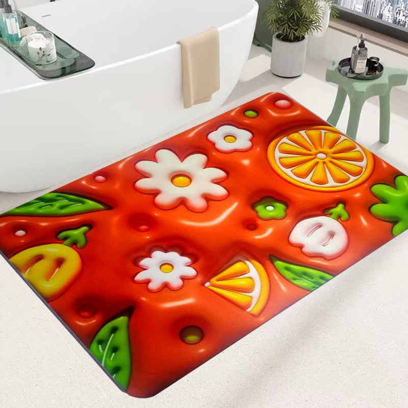 3D Flower Floor Mat