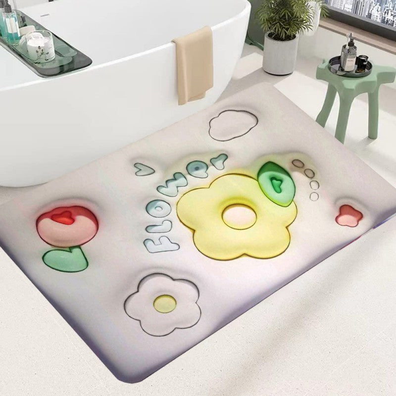 3D Flower Floor Mat