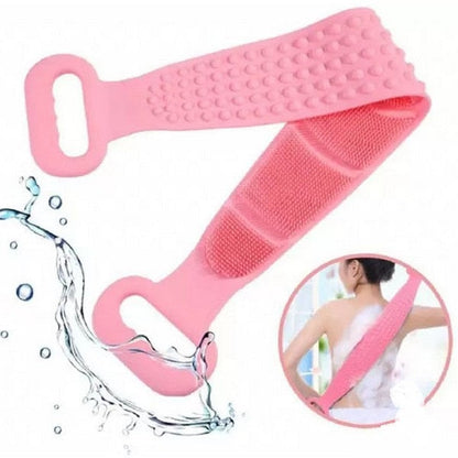 Silicone Shower Scrubber Belt – Double-Sided Exfoliating Back Scrubber