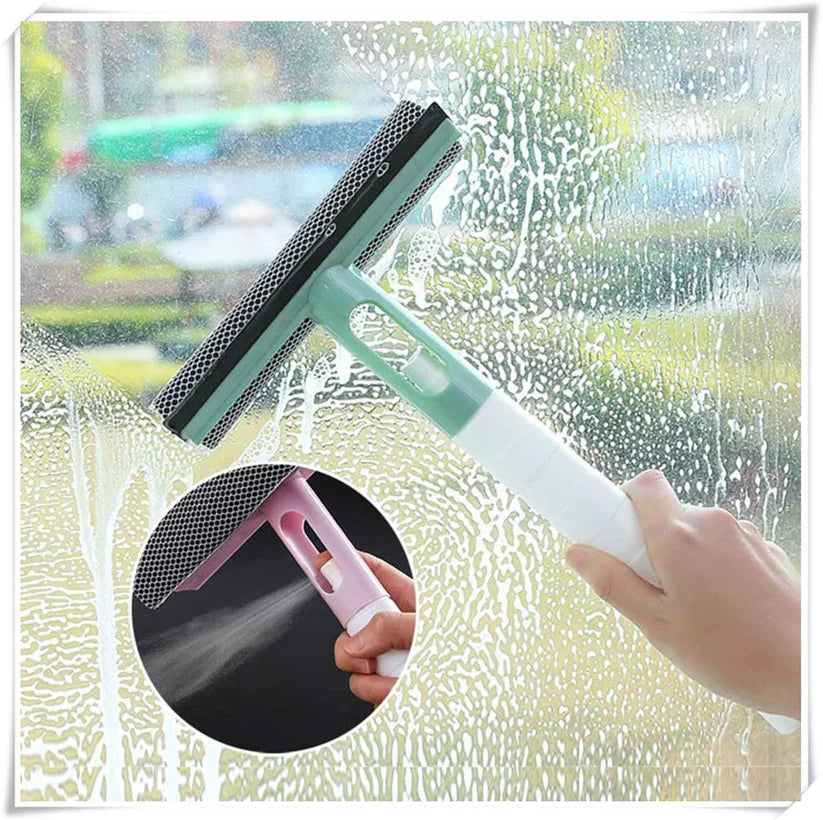 Window Cleaning Wiper with Water Spray
