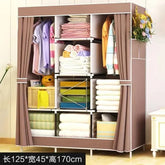 Wardrobe Folding Portable Clothing Storage Cabinet – Multi-Layer Organizer