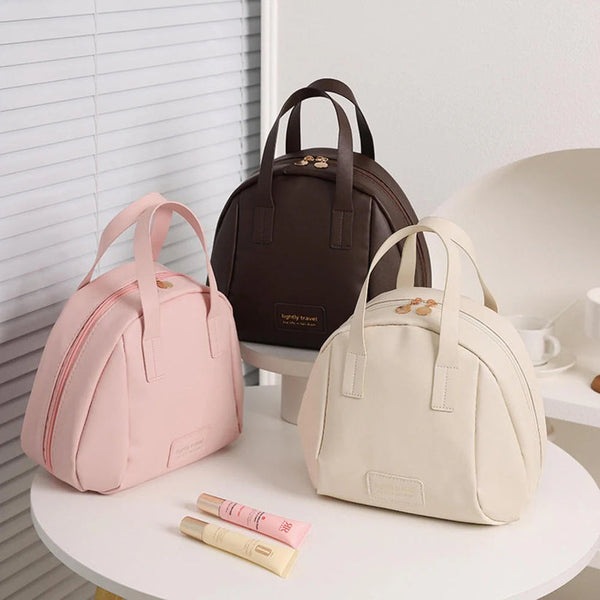 Portable Shell-Design Cosmetic Handbag | Travel Makeup Storage Pouch