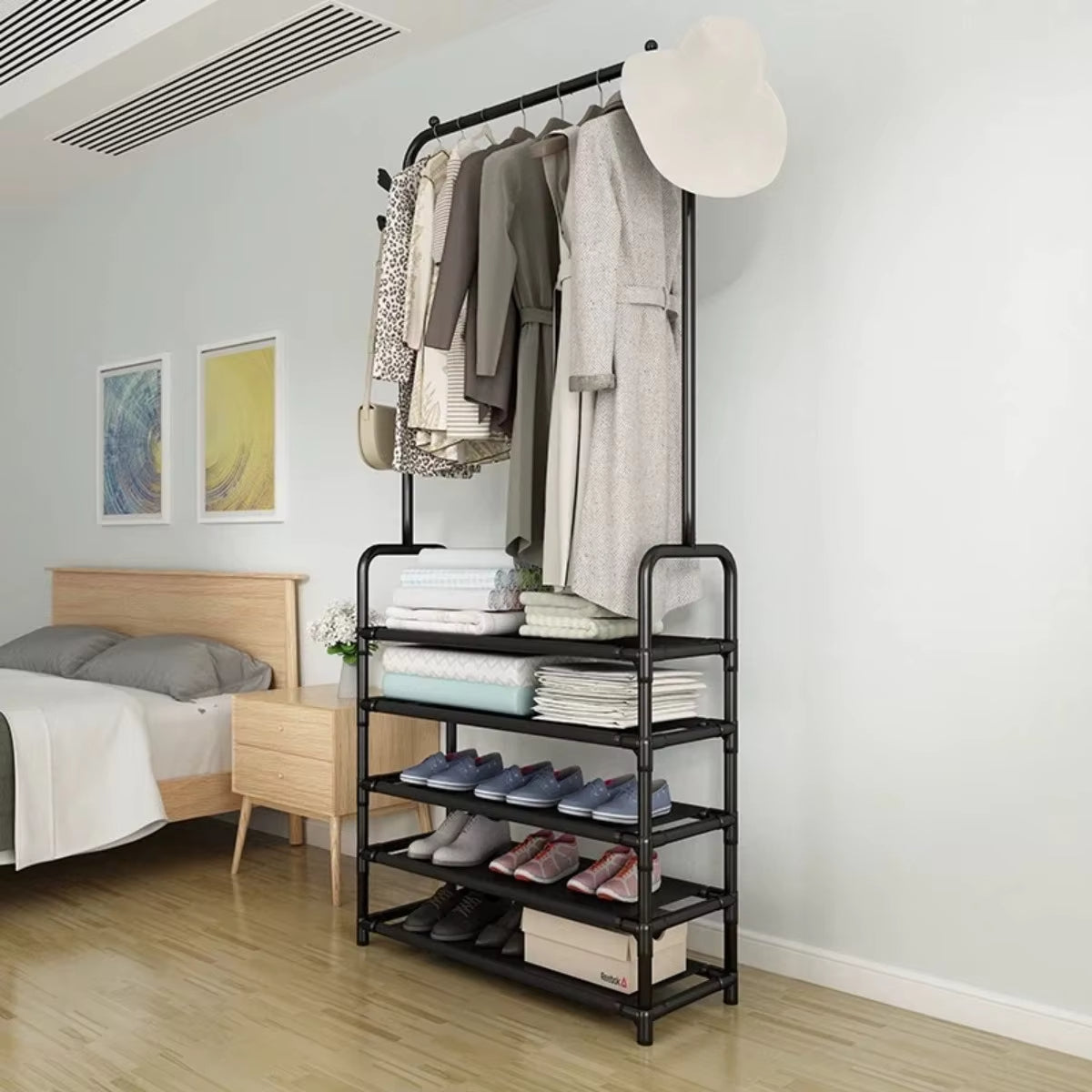 5-Layer Multifunctional Coat & Shoe Rack – Space-Saving – Emperial Homes