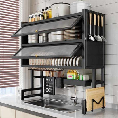 Over The Sink Cabinet Rack – Multi-Functional Kitchen Storage Organizer