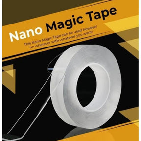 Multipurpose Double-Sided Nano Tape – Strong Washable & Reusable Adhesive