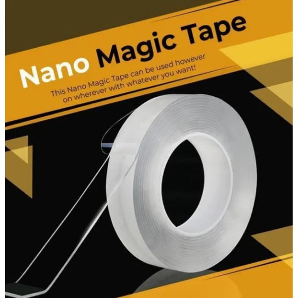 Multipurpose Double-Sided Nano Tape – Strong Washable & Reusable Adhesive