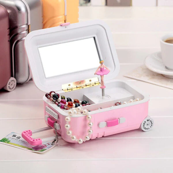 Mini Suitcase Jewellery Storage Box