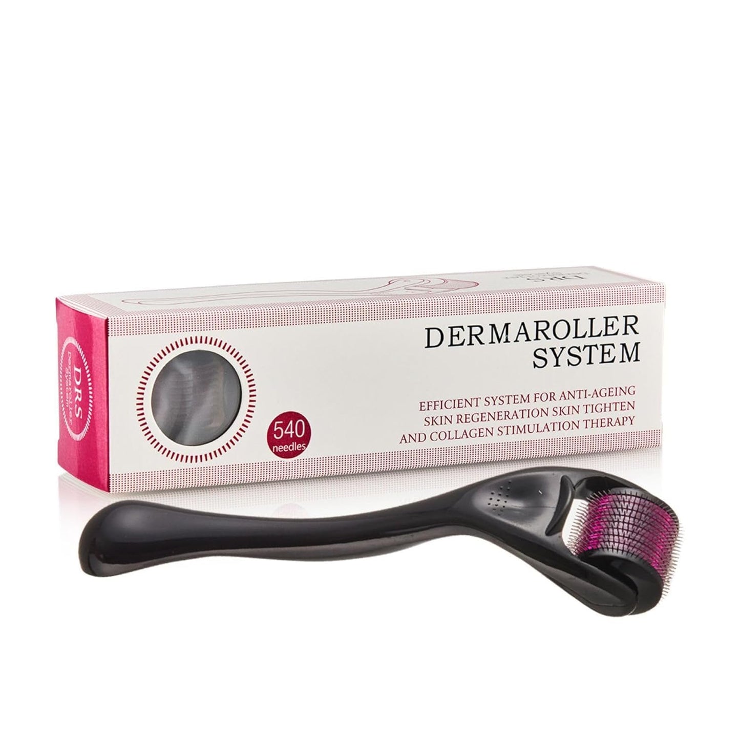 0.5mm Derma Roller with 540 Micro Needles – Skin Care Microneedling Tool