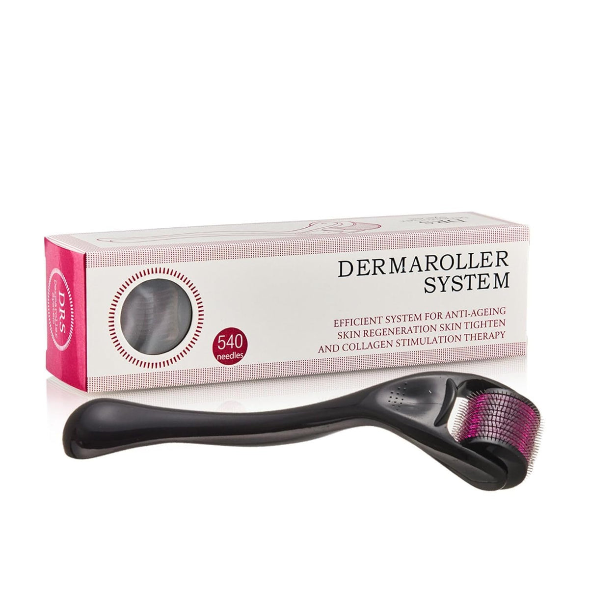0.5mm Derma Roller with 540 Micro Needles – Skin Care Microneedling Tool