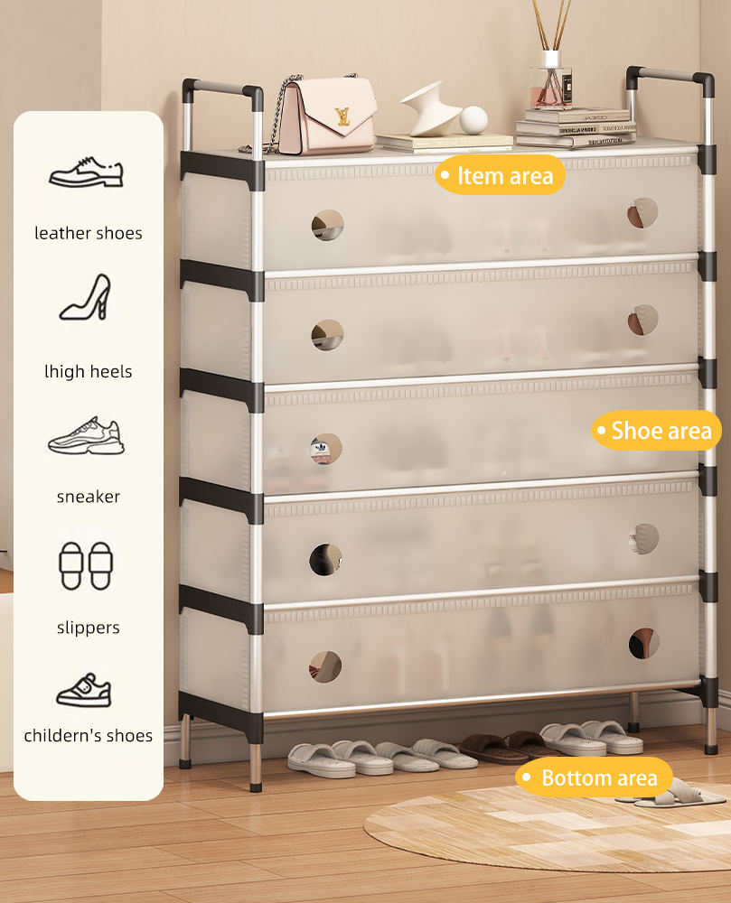 Dustproof Shoe Rack Organizer | 4/5/6/7 Layer Waterproof Shoe Stand | Space-Saving Storage Shelf for Home