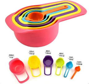 6 Pcs Plastic Measuring Spoon