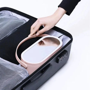 Portable Makeup Box With LED Mirror