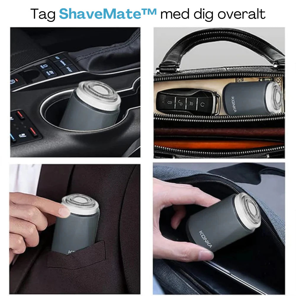 Portable Electric Mini Shaver – Rechargeable Pocket Razor with Digital Display for Men