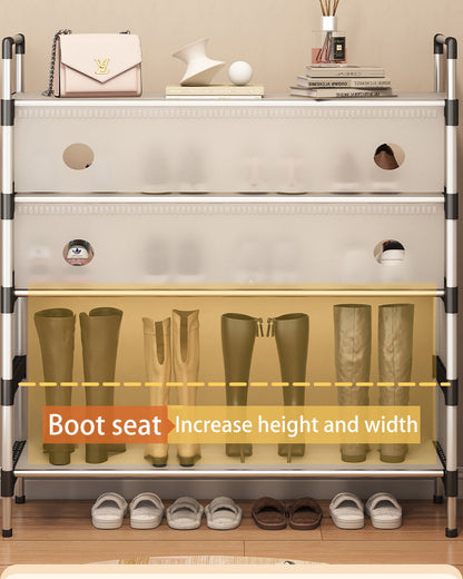 Dustproof Shoe Rack Organizer | 4/5/6/7 Layer Waterproof Shoe Stand | Space-Saving Storage Shelf for Home