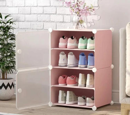Dustproof Multi-Layer Shoe Cabinet with Doors
