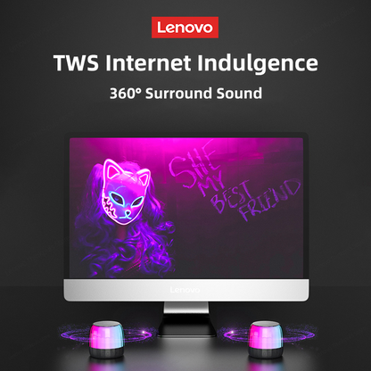 Original Lenovo K3 Plus Wireless Bluetooth Speaker Portable Music Player Cool RGB SoundBox Low Latency HiFi Stereo Loudspeaker