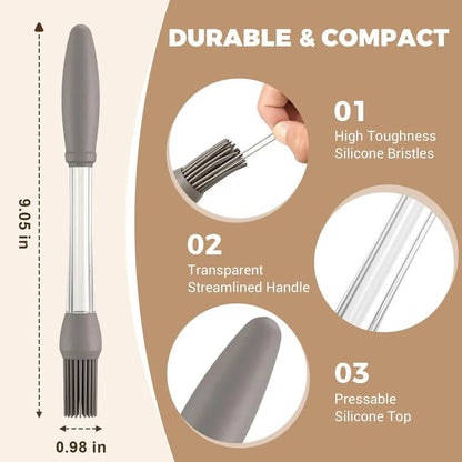 Heat‑Resistant Silicone Basting Brush for BBQ, Baking & Cooking