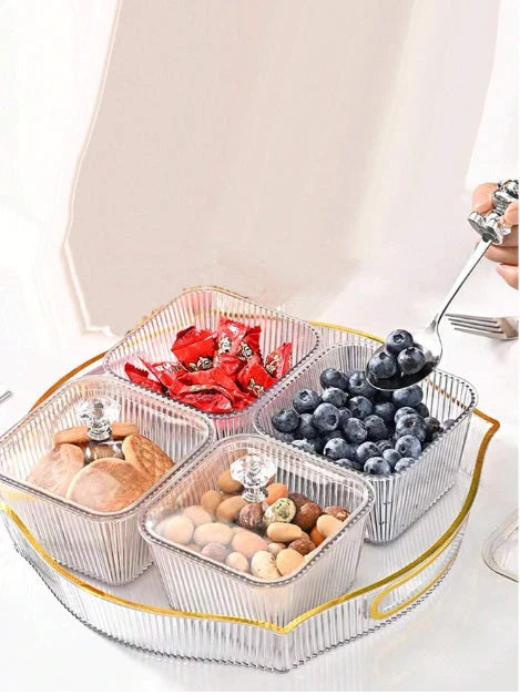 Acrylic Dry Fruit Tray & Serving Platter