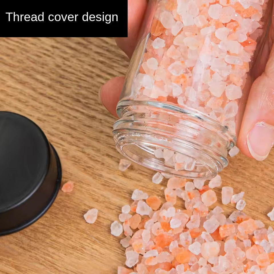 Rotating Ferris Wheel Glass Spice Rack Set Kitchen Storage Spice Jar Salt And Pepper Box Spice Jar Bottle Kitchen Tools