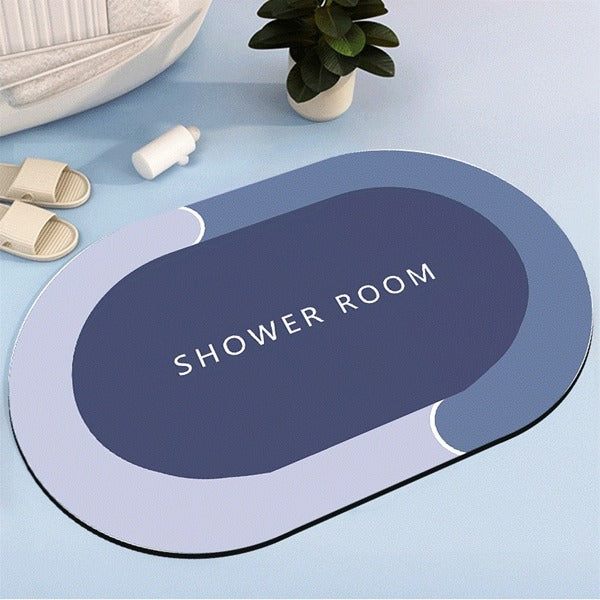 2PC Anti‑Slip Bathroom Mat – Fast‑Drying, Water‑Absorbent Floor Mat (Large 2.25 x 1.5 ft)