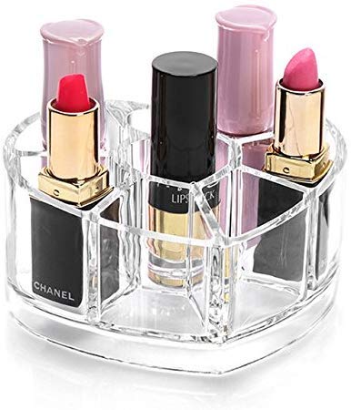 Heart Shaped Acrylic Makeup Cosmetic Organizer