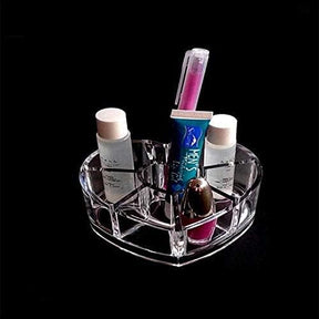 Heart Shaped Acrylic Makeup Cosmetic Organizer