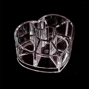 Heart Shaped Acrylic Makeup Cosmetic Organizer