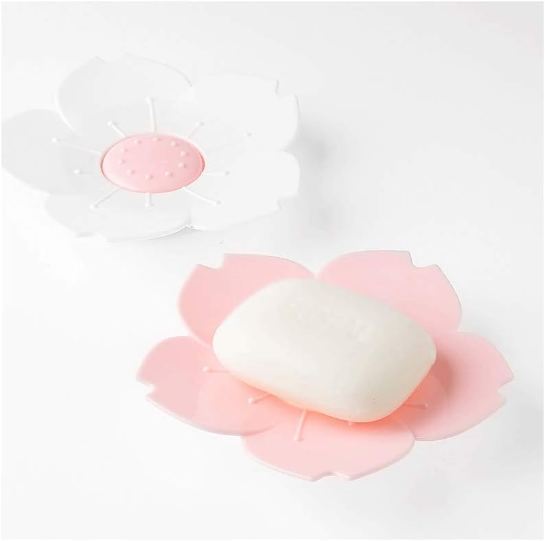 Flower Shape Soap Tray – Cute Cartoon Rose Soap Holder
