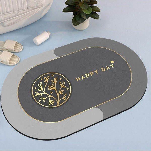 2PC Anti‑Slip Bathroom Mat – Fast‑Drying, Water‑Absorbent Floor Mat (Large 2.25 x 1.5 ft)